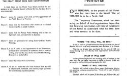 Building the hall 1960